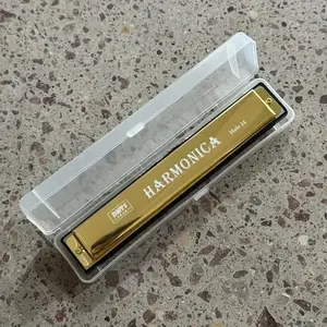 24-hole Harmonica, 1 Count Portable Creative Metal Harmonica with Case, Musical Instrument for Beginners & Professionals