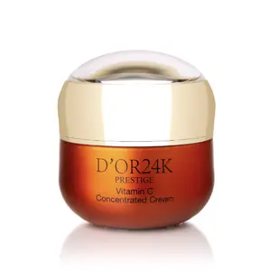 D'OR 24K Vitamin C Concentrated Brightening Cream, Organic Oil-Free Moisturizer Gentle Cleansing Skincare Essence Infused with Natural Oil, Moisturizers, Skin Nourishing