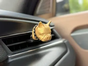 French Bulldog Car Air Vent Clip – Luxury Dog Aromatherapy Diffuser Decor
