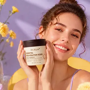 DR.ALYSC Daily & Nightly Moisture Savior Skin Care, Gentle Exfoliating Scrub & Lavender Niacinamide Hyaluronic Acid Essence, Nighttime Soothing, Lock Moisture, Face & Body Use, Refresh Skin in 2-4 Cycles