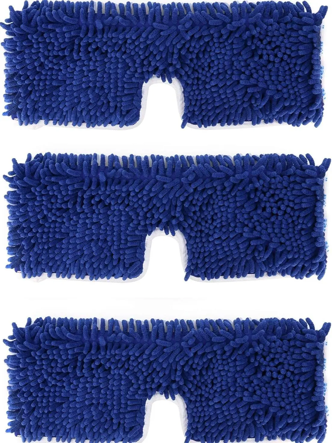 O-Cedar System Compatible 3-Pack Pro Dual-Action Mop Heads - Chenille, Lab-Tested Microfiber for Non-Scratch Hard Floor, Tile Cleaning, Default