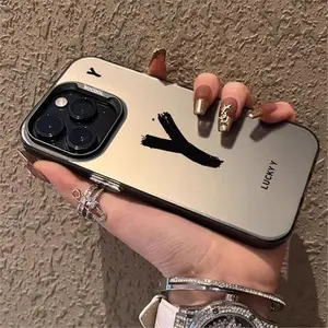 Lucky Fashionable Letter A-Z IPhone Case Compatible with IPhone 16, 16 Pro, and 16 Pro Max Protection Cellphone Cases