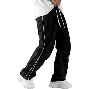 JMIERR Men's Baggy Parachute Pants Loose Casual Wide Leg Y2K Lightweight Quick Dry Deep Pockets Urban Pants