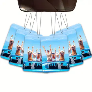 24/48pcs Custom Car Air Freshener Double-sided Printing with Images Photos Logos and Text Perfect for Valentine's Day Birthdays and Anniversaries Car Fragrance Set Car Scents