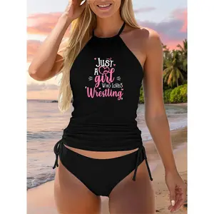 Just A Girl Who Loves Wrestling Gift Two Piece Swimsuit