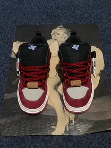 Fashion New Low-Top Bread Shoes, Thick Sole Trendy Skateboard Shoes, Brick Versatile Large Size Casual Outdoor Sports Shoes, Trendy Trainers