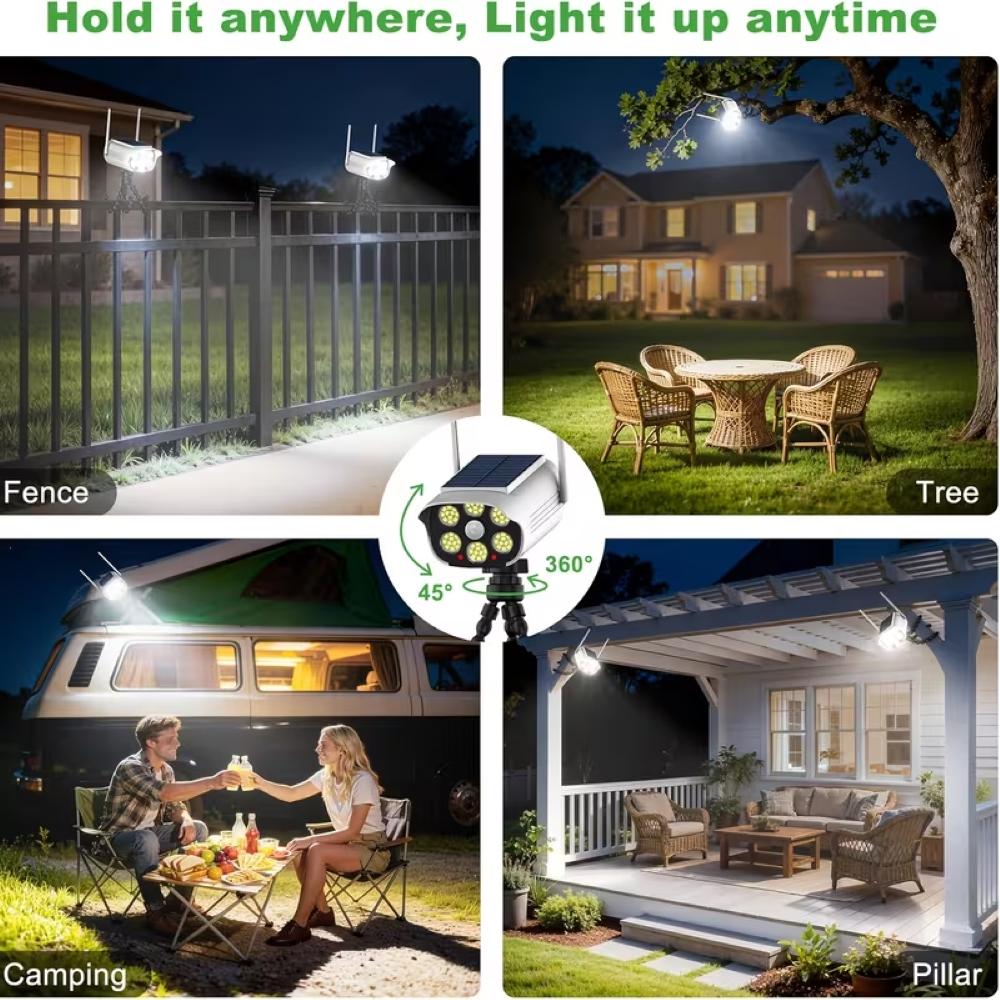 EISSLOLY Solar Powered Octopus Motion Sensor Outdoor Light, High Sensitivity PIR Motion Activated LED Security Lamp, Wireless IP65 Waterproof Solar Wall Light for Garden Yard Patio Fence Garage Pathway Driveway Decor Lighting