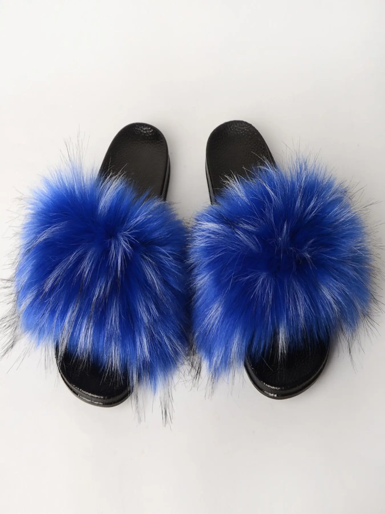 Women's Solid Color Fluffy Slides, Casual Soft Comfortable Home Slippers, Warm House Slippers for Indoor & Outdoor Use for All Seasons, Trendy Casual Slippers, Footwear, Fashion Slippers, Slipper Shoes