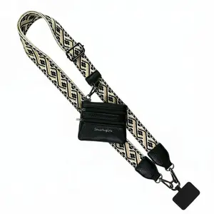 Clip & Go Strap w/Zippered Pouch XOXO, converts your phone case into a hanging cross body carrier, comes with (3) zippered change pouch