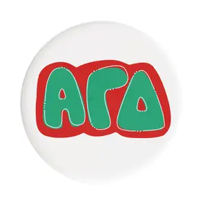 Alpha Gamma Delta Bubbly Sorority Button