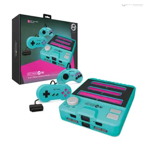 Hyperkin RetroN 3 AV Console M07168-HYB for NES SNES Super Famicom Genesis Mega Drive with 2 Wireless Controllers and AV Cable