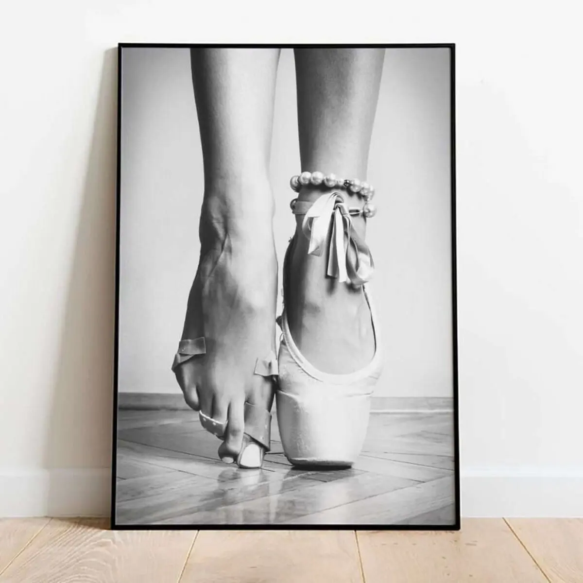 Black and White Ballerina Wall Art Poster, Vintage Photography Artwork, Elegant Ballet Dance Art Print for Room Decor, Unframed