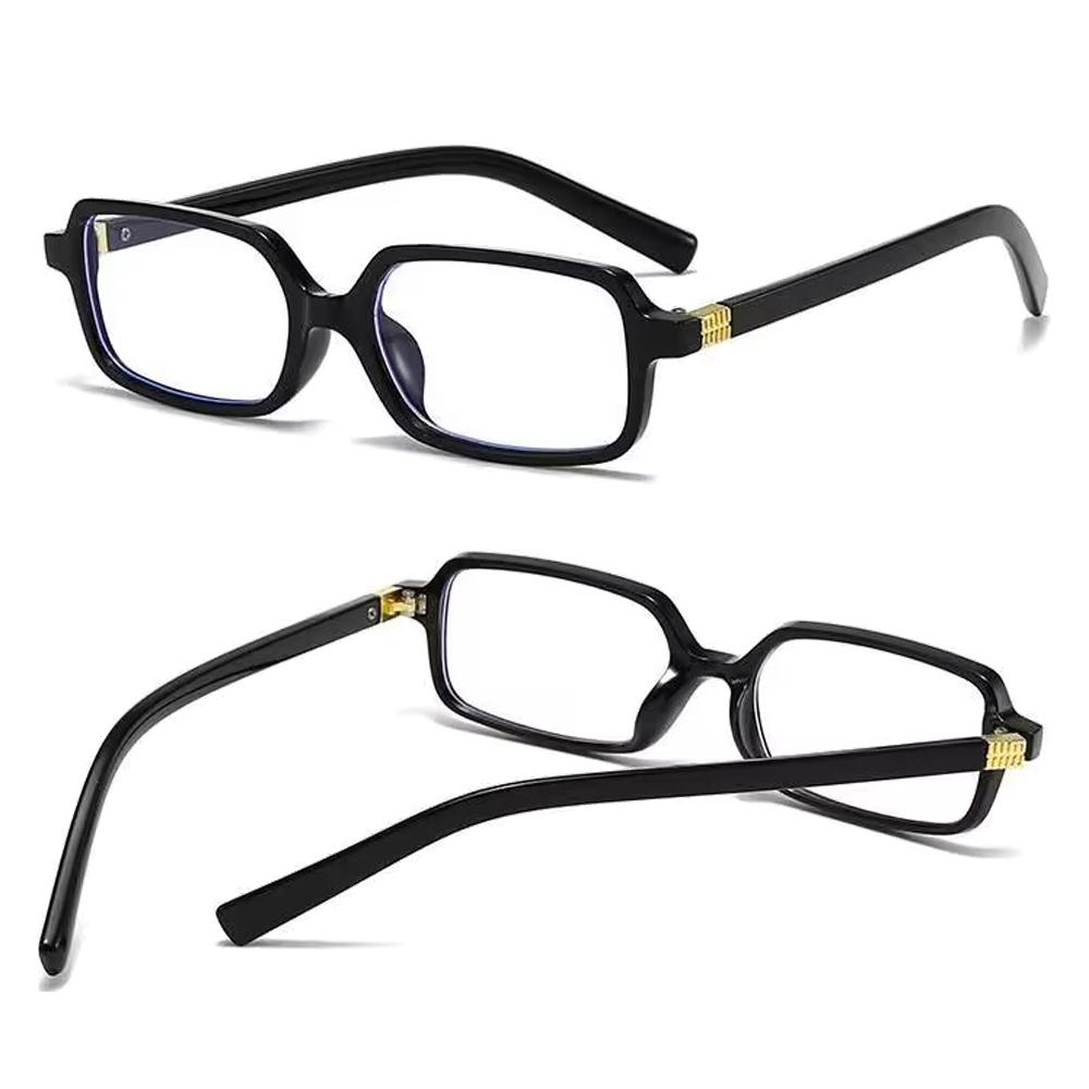 SummerVibes】2/4Pcs Retro Rectangular Oval Sunglasses for  display picture 3