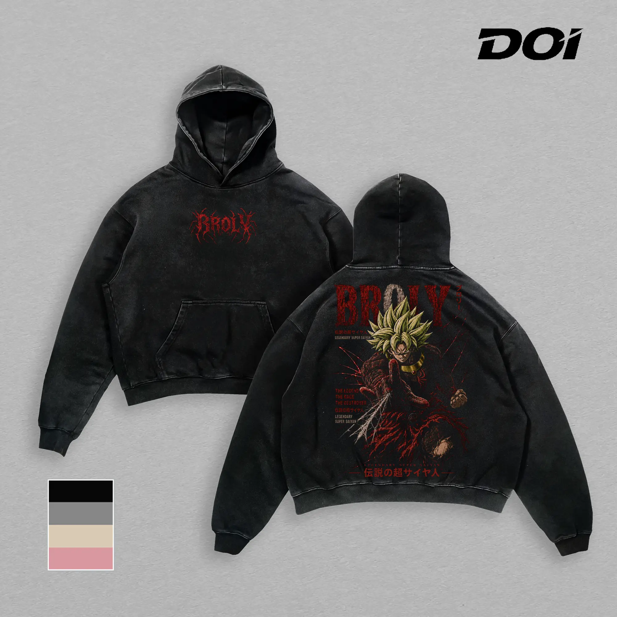 Dark Man Broly DBZ Hoodie, Legendary Super Saiyan Graphic Shirt, Vintage 90s Anime Sweater, Oversized Washed Black Hoodie, Anime Streetwear, Graphic Tees Men, Men's T Shirts, Unisex Cotton Pullover, Anime Merch For Men, Trendy Graphic Sweatshirt