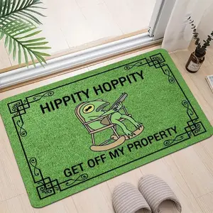 Cartoon Frog Pattern Door Mat, 1 Count Non-slip Floor Mat, Decorative Carpet for Home Living Room Bedroom Kitchen, Home Decor, Room Decor
