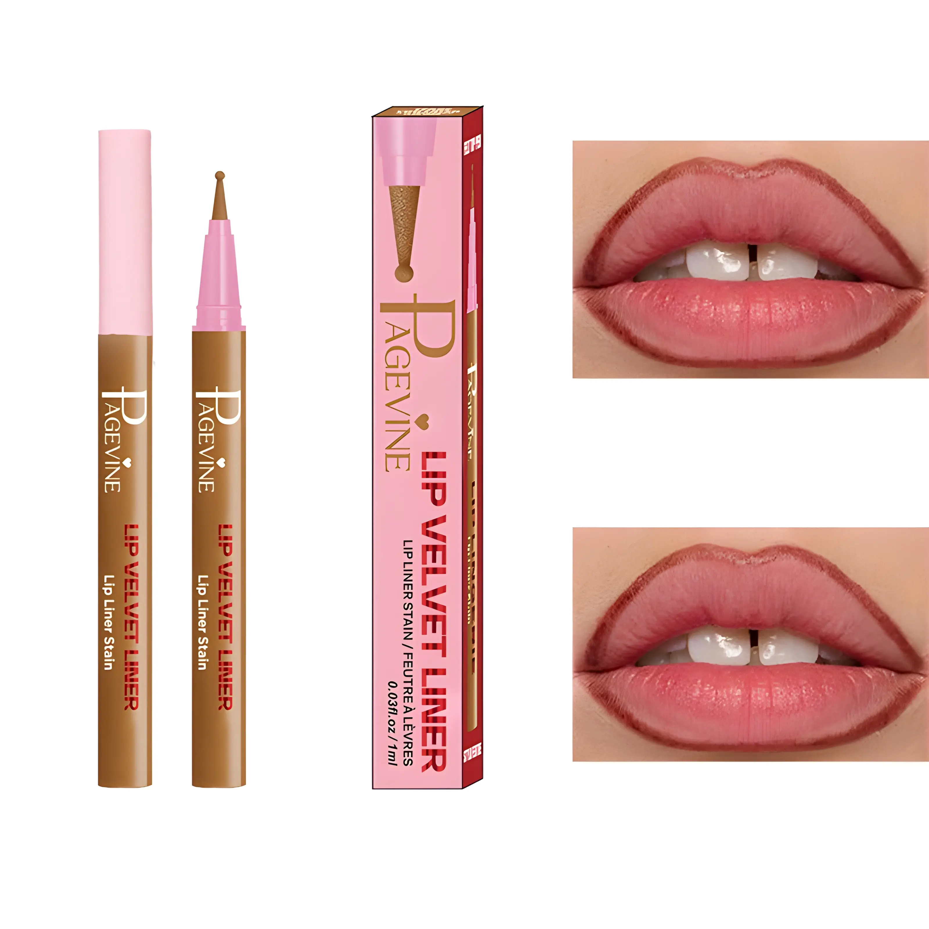 Everyday Lip Shaping Pen - Smudge-proof and natural-looking, easy to apply, with a precise tip to define lip contours. Suitable for all skin tones, it's ideal for holiday gatherings and party makeup.,sunscreen
