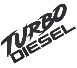 turbo diesel truck auto decor vinyl decal sticker 5"