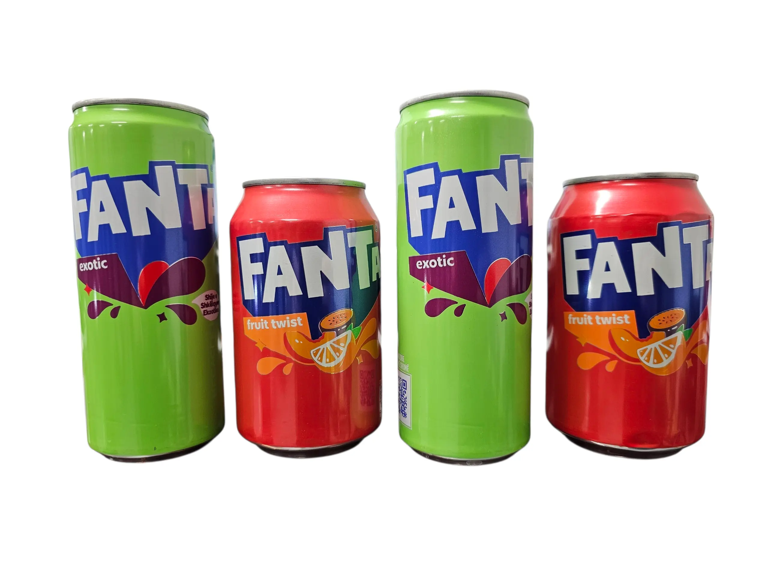 Fanta Exotic and Fanta Fruit Twist 4pk Bundle Albania Great Britain