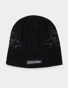 AFFLICTION  Mens Decimation Beanie, Black