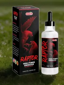 Energizante w creatine For Roosters Raptor 60ml (Para Gallos) Alta Potencia