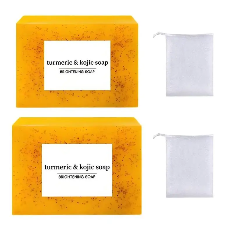 2Pcs Soap+ Soap Bag