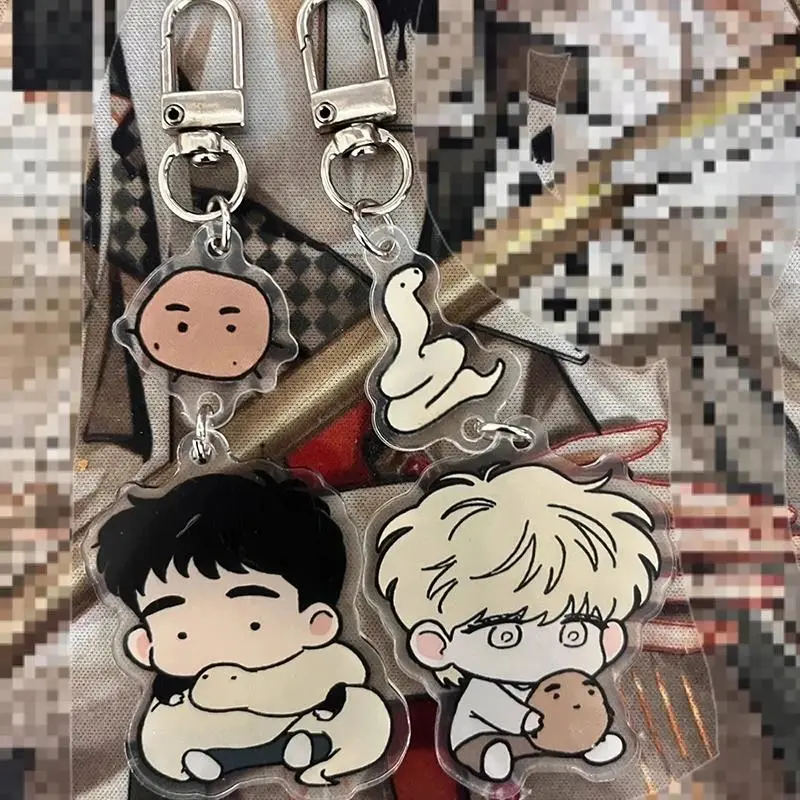 Anime The Sacred Serpent's Seduction Taesun BL Acrylic Keychain, 1 Pcs Keychain, 1 Size Home Decor Hanging Ornament for Backpacks, One Size