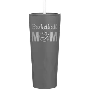 Mom Basketball2 20.9 oz Tumbler | Slate