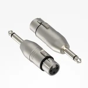 XLR Female to 1/4" TRS Adapter, Balanced Female XLR to Quarter Inch 6.35mm Male Adapters, XLR to 1/4" 6.35mm TRS for Mixers, Speakers, Amplifiers
