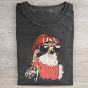 Atlanta Football Mascot Vintage Graphic Tees, Falcons Tshirt, Freddie Falcon T-Shirt, Unisex Funny Rugby Gift Shirts Top Menswear Womenswear