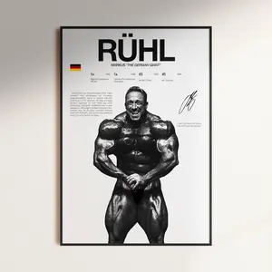 Markus Ruhl Poster, Bodybuilding Wall Print, Mr Olympia Poster, Bodybuilder Digital Print, Gym Fitness Motivation Decor Gift, Gym Art