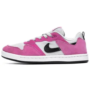 Nike SB Alleyoop Low-Top Skate Shoes for Women in Pink and White - Soft Suede & Foam for Comfort & Support