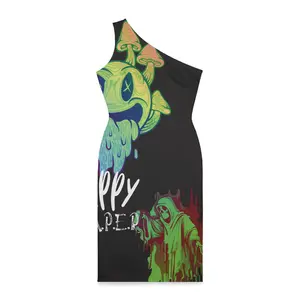 Trippy Reaper Shoulder Dress