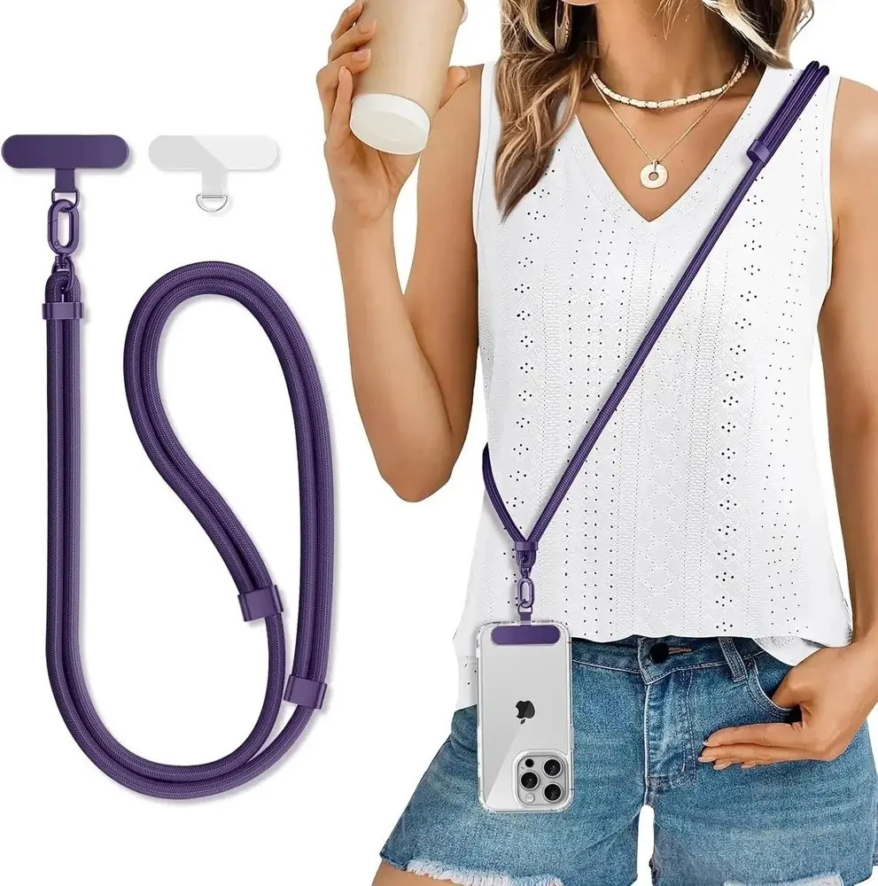 Universal Cell Phone Carrying Lanyard Adjustable Leash Crossbody Neck Strap