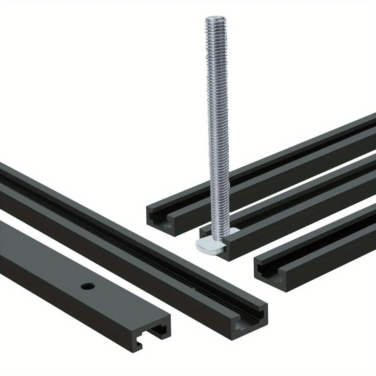 T-track Slot Kit, T-track Slot Kit for Woodworking, Heavy Duty Woodworking Tool Accessories, Power Tool Accessories for Home & Office, Hardware Parts