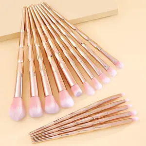 15PCS Ultra-Soft Synthetic Fiber Makeup Brush Set: (Foundation/Blush/Eyeshadow/Eyebrow) – Summer Travel-Ready for Daily Makeup & Beginners
