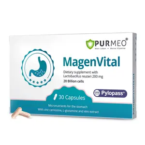 Purmeo Targeted Balance H. Pylori  Probiotics Set - 5-in-1 High-Efficiency Formula, Vegan, 20 Billion Cells, Daily Gut Health, Gastric Support, Digestive Comfort & Stomach Lining Protection - Pylopass Lactobacillus reuteri DSM 17648 ,Supplement