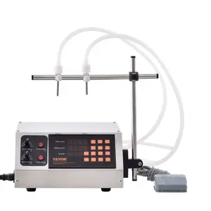 Liquid Filling Machine, 10-4000ml Filling Capacity, Automatic Bottle Filler Machine Bottling Machine Digital Control for Milk, Water, Wine, Beverage, Soy Sauce, Vinegar, Alcohol (Double Nozzle)