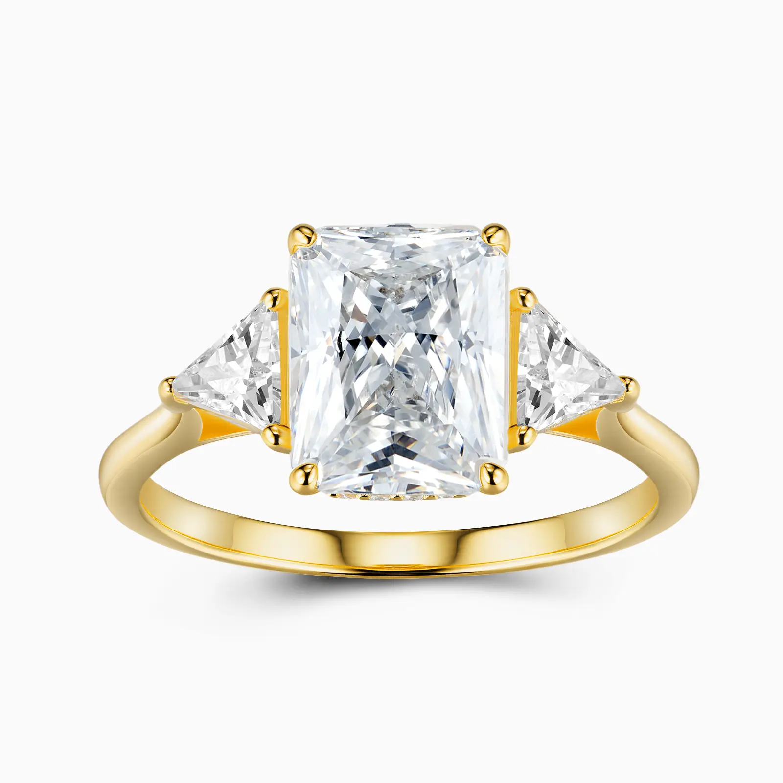 【#M229】 (Amelia) 925 Sterling Silver Synthetic Moissanite rings