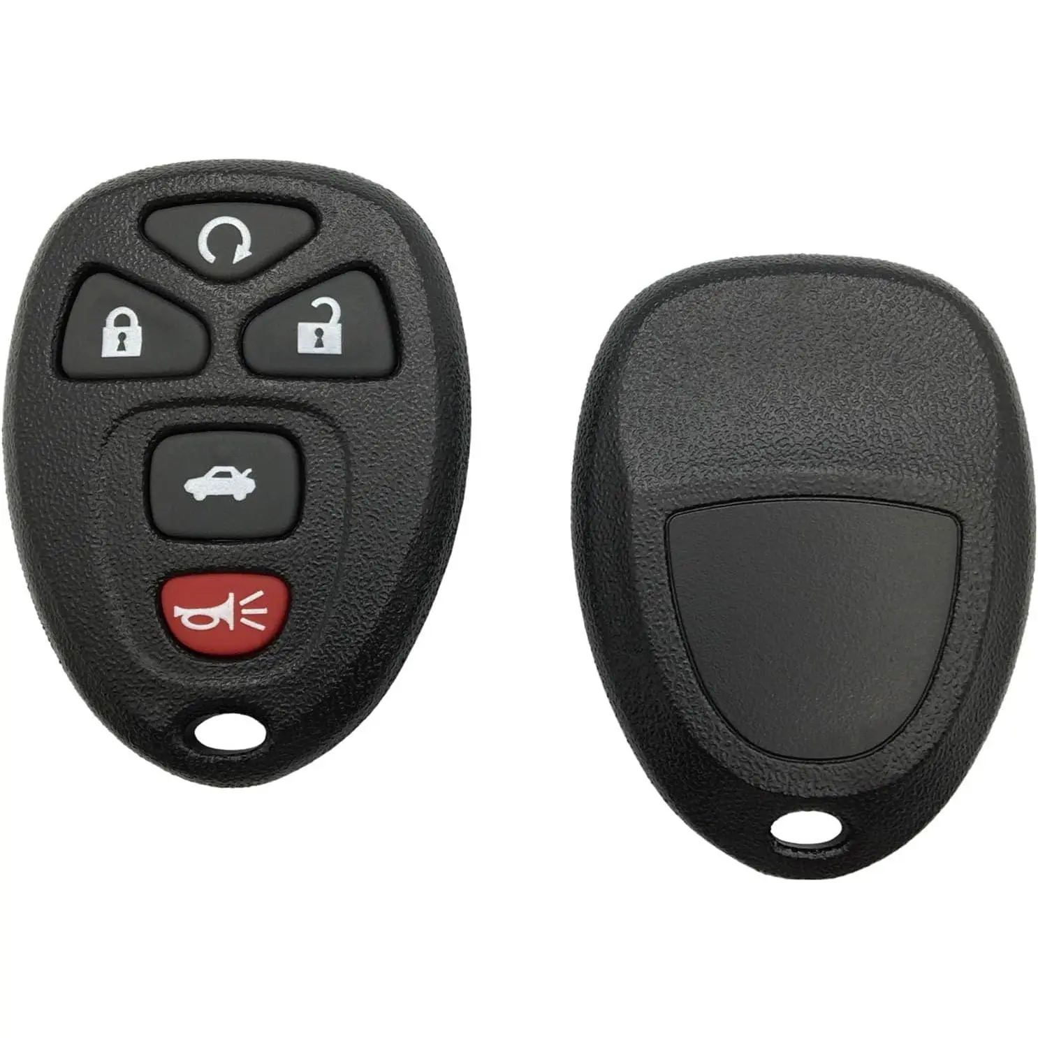 5-Button Keyless Entry Remote Car Key Fob Cover Case Replacement - Button Housing, Shell Only - Compatible with Buick Lucerne, Chevy Impala, Chevy Monte Carlo, Cadillac DTS (OUC60270, OUC60221), Buick/Lucernes
