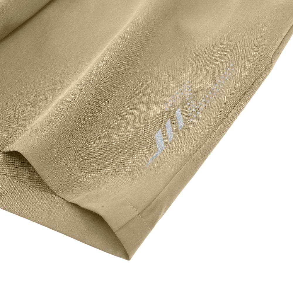 Men's 3-Pack Zipper Pocket Sports Shorts, with Reflective Prints, Drawstring Elasticated Waist, Zipper Side Pockets, Casual Shorts for Both Sports and Daily Wear