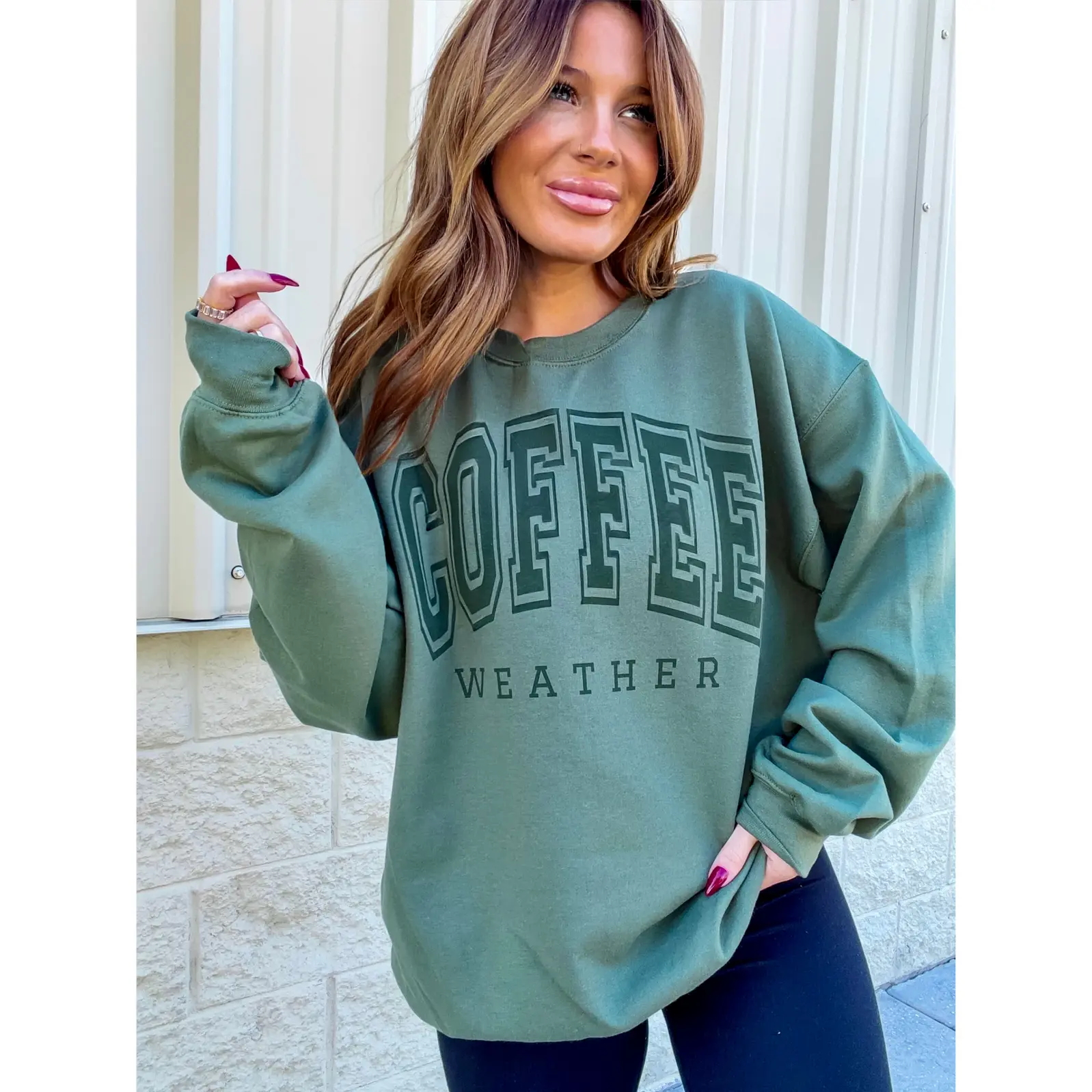 Coffee Weather Graphic Pullover C.O.C.
