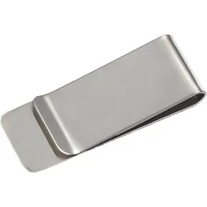 Small Men's Slim  Clip, Stainless Steel Credit Business Card Holder, Pocket  Wallet, 2-Inch