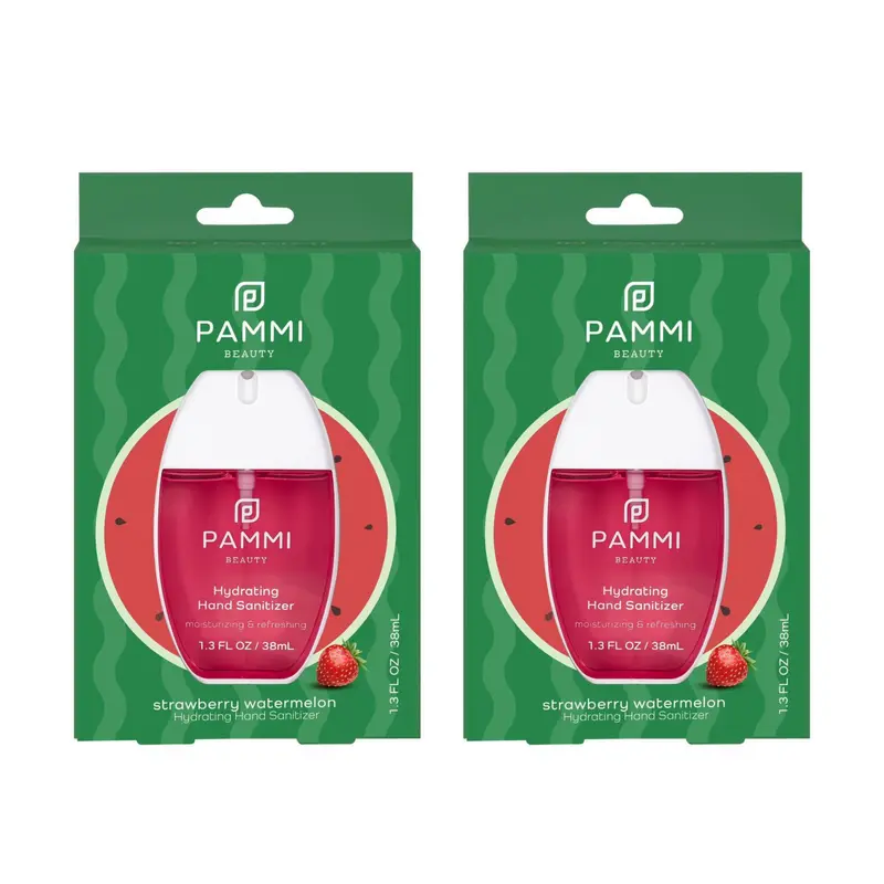 NEW! Watermelon Strawberry PAMMI Beauty Hydrating Hand Sanitizer Spray- 2 Pack