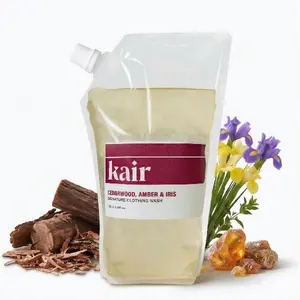 Kair Signature Clothing Wash Refill - Cedarwood, Amber & Iris | Plant-Based Laundry Detergent, 16.9 Fl Oz, Vegan, Cruelty-Free, Biodegradable, Deep Cleans & Deodorizes Fabrics