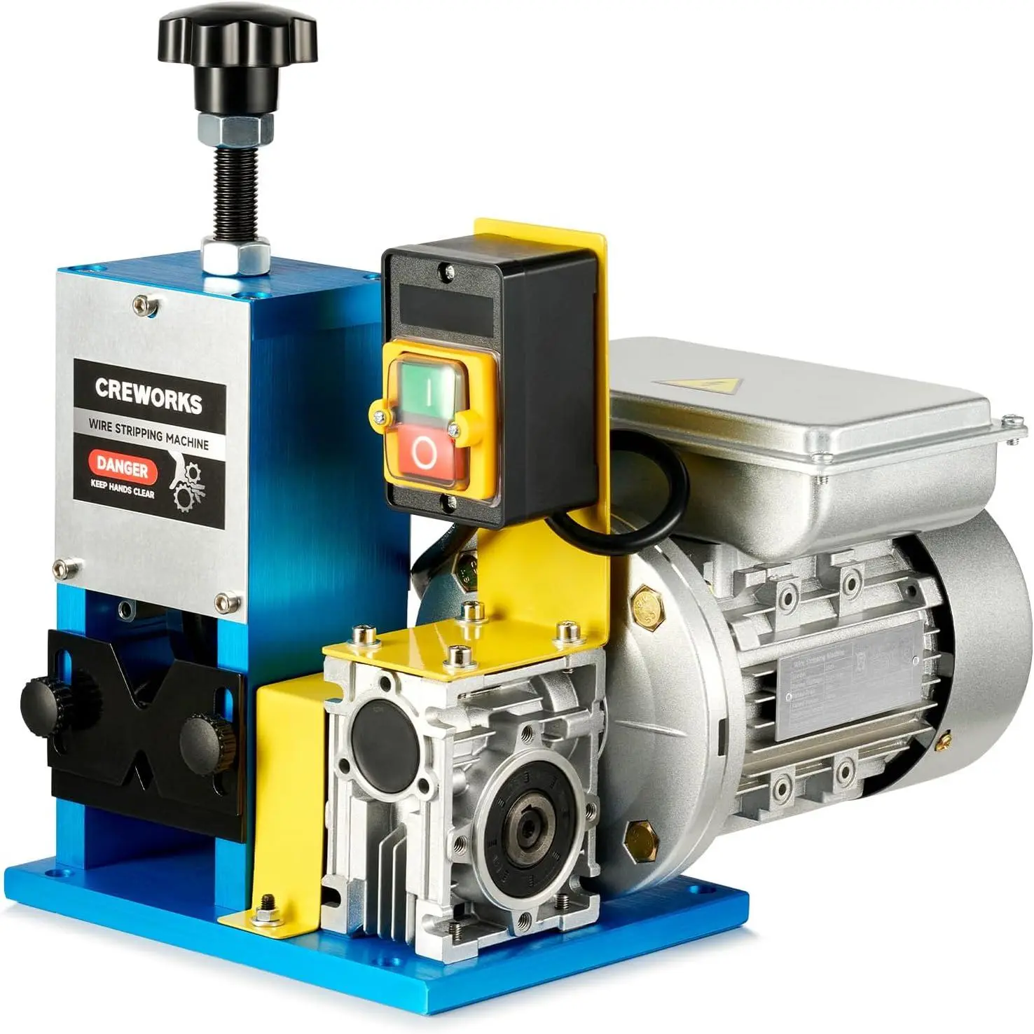 Electric Wire Stripper Machine, 0.06"-1" Automatic Wire Stripping Machine, Wire Stripping Tool for 1.5-25 mm Scrap Wire, 5 Channel Copper Wire Stripper Power Tool for Leftover Cable Recycling