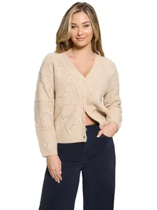 GUESS Female Amelia Pointelle Cardigan