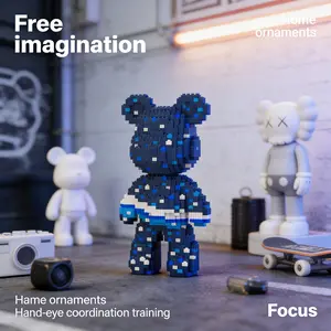 Star Sea Pattern Bear Series Building Blocks Model, 1688pcs, Original Authentic, New 2026 Size, Gift Idea, DIY Craft Decor