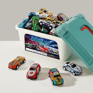 random color mini car toy, 1 set durable mini car toy with storage box, creatively designed pull back car toy, interactive game, colorful, play experience, truck, gifts for kids, cars kids, neon, model car kit