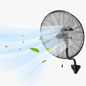 High Speed Wall Mount Fan Industrial Refrigerator Air Circulation Heavy Duty Metal Wall Fan Small Shop Ventilation System Multiple Speed Air Blower for Garage Workshop Warehouse Gym Greenhouse Home Commercial