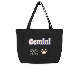 Large Birthstone Gemini Tote Bag
